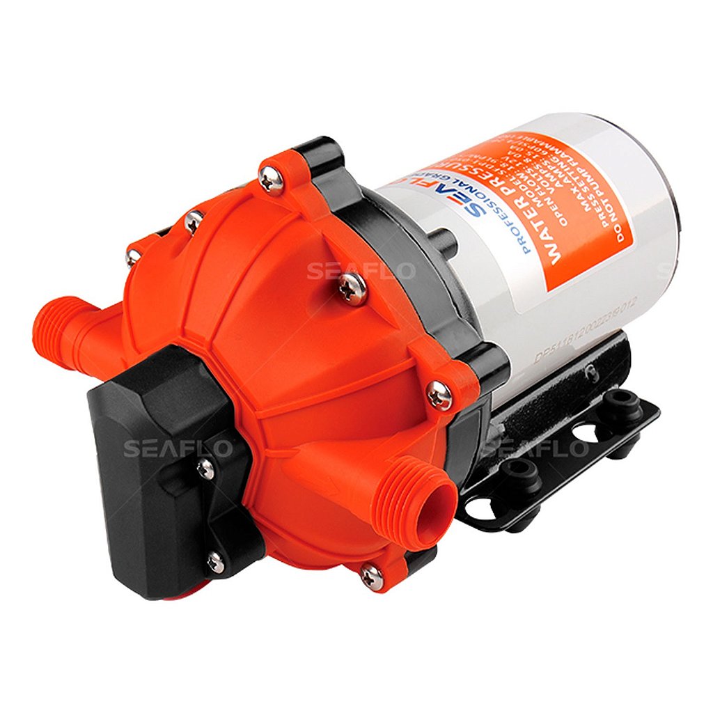Bomba de presión Agua Seaflo 5,5 GPM y 20 litros para barcos/autocaravanas, 12 V