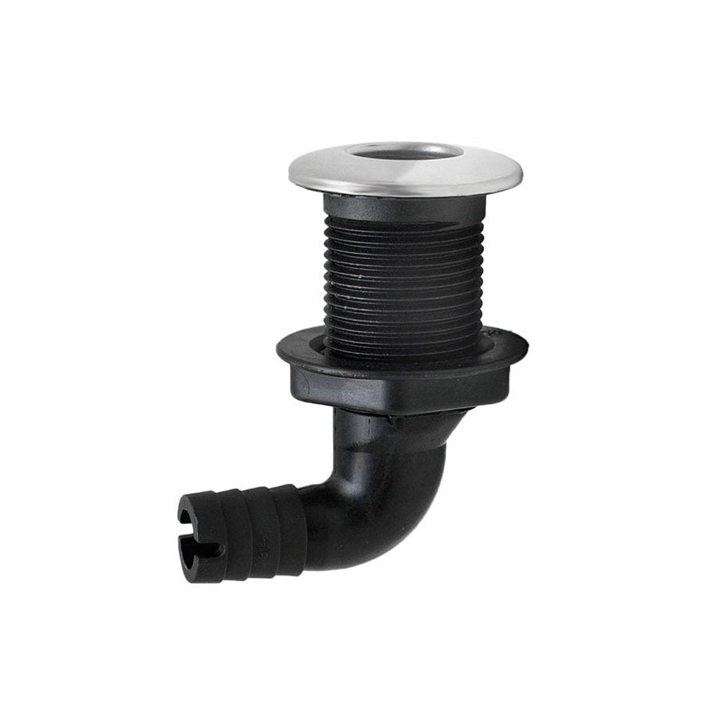 Salida de Água Costado Negra Acero Curva 3/4 Pulgadas 19 mm
